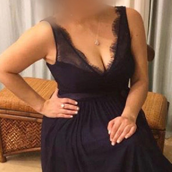 Navy Maid of Honor dress - Picture 4 of 4